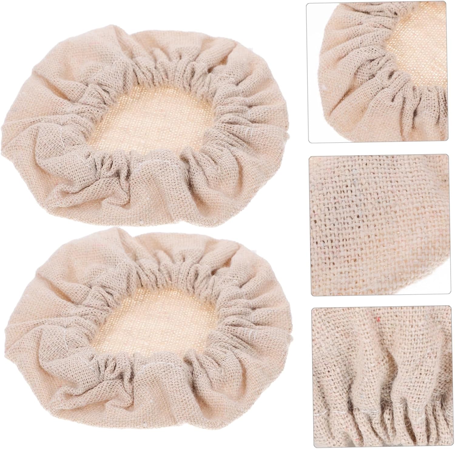 STOBAZA 2pcs Reusable Glass Jar Covers