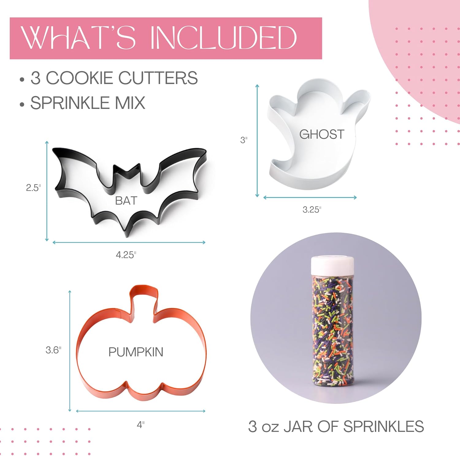 Cookie Cutter Kingdom Christmas Cookie Cutters with Sprinkles Set