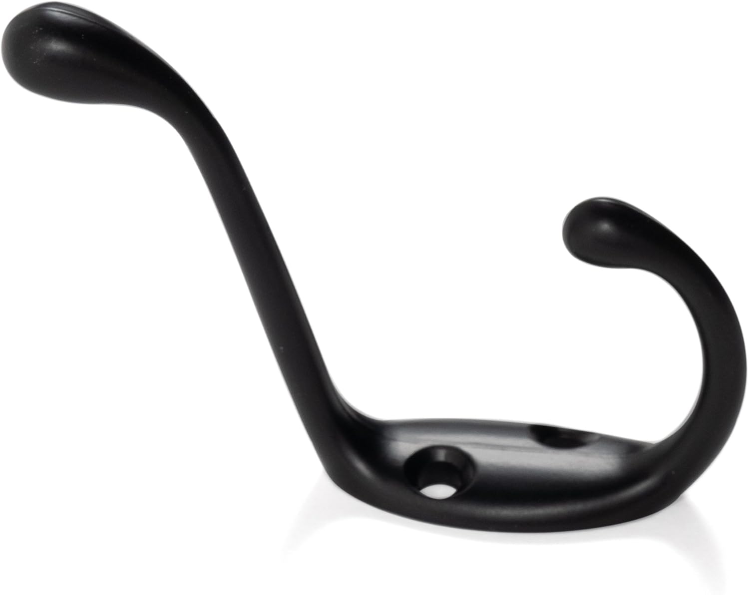 Brightmaison 6 Pack Heavy Duty Dual 35 Inch Coat Hooks Black