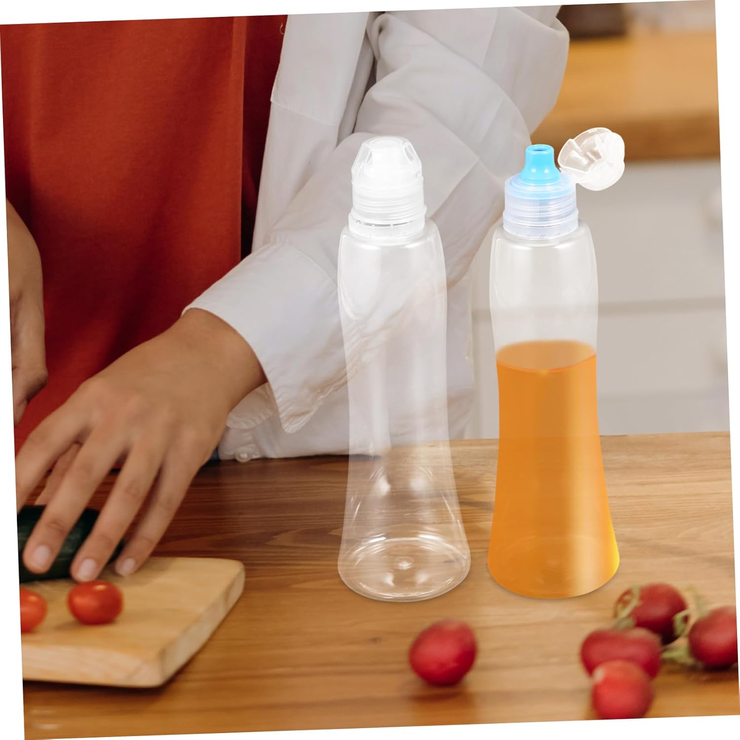 SOLUSTRE 4-Piece Condiment Squeeze Bottles Set