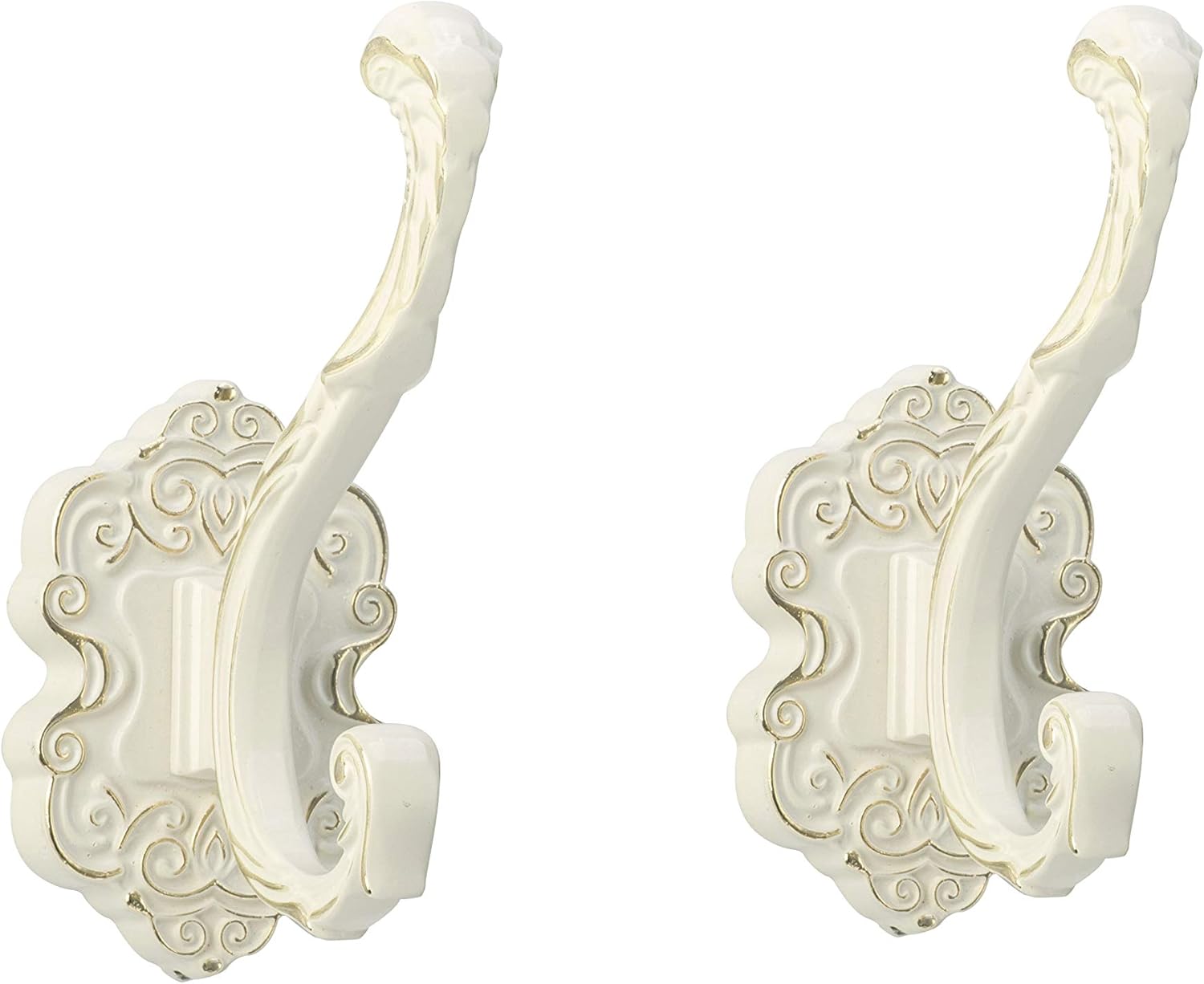 SDH Antique Brass Coat Hooks - Heavy Duty Rust Resistant Easy Installation