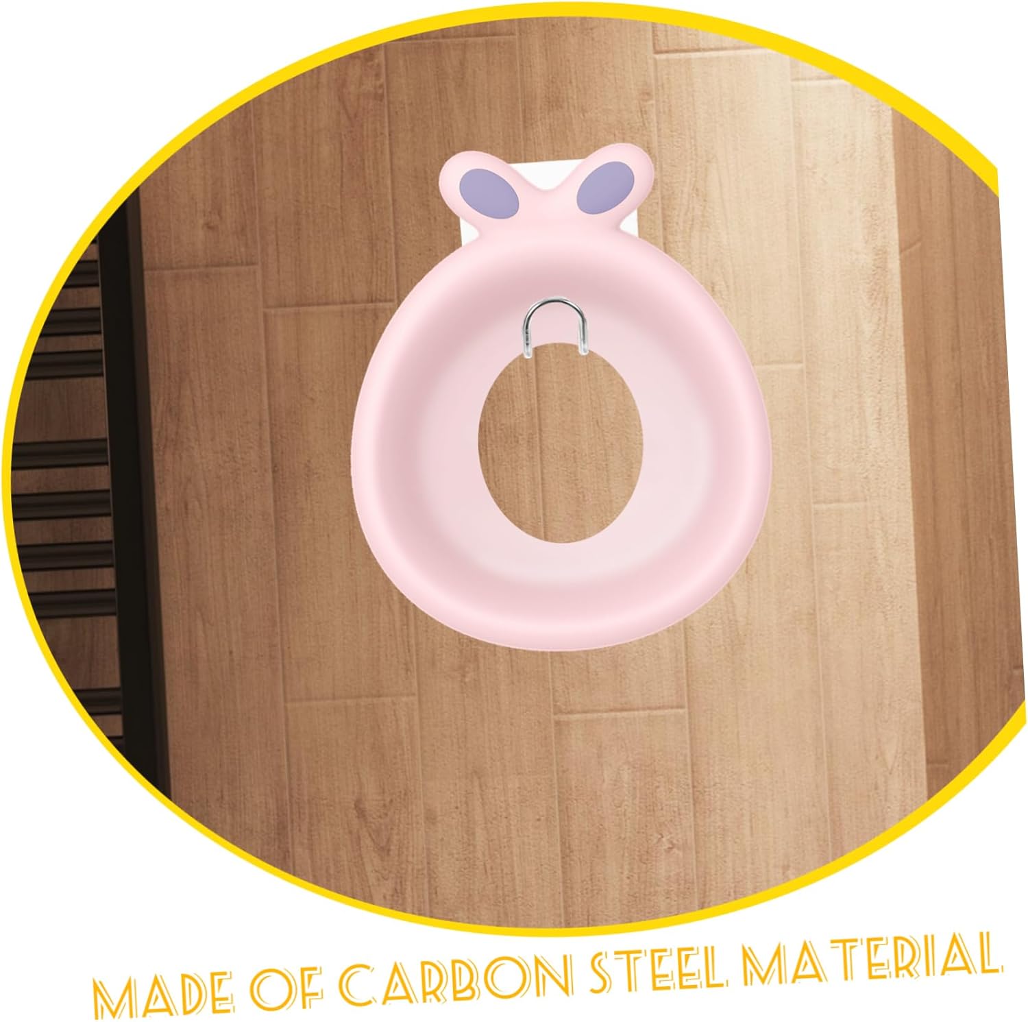 HANABASS Durable Carbon Steel Potty Seat Hanger 1