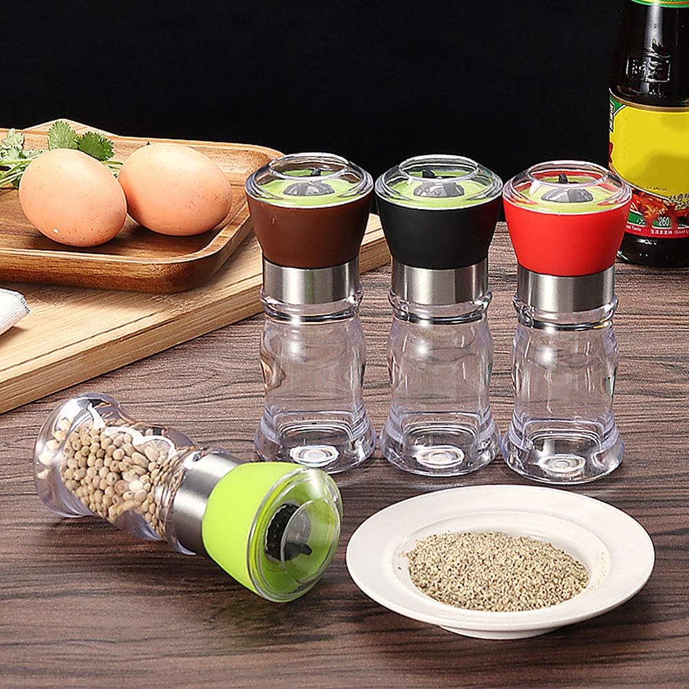 Fellibay 4Pcs Adjustable Ceramic Pepper Mill Set 1