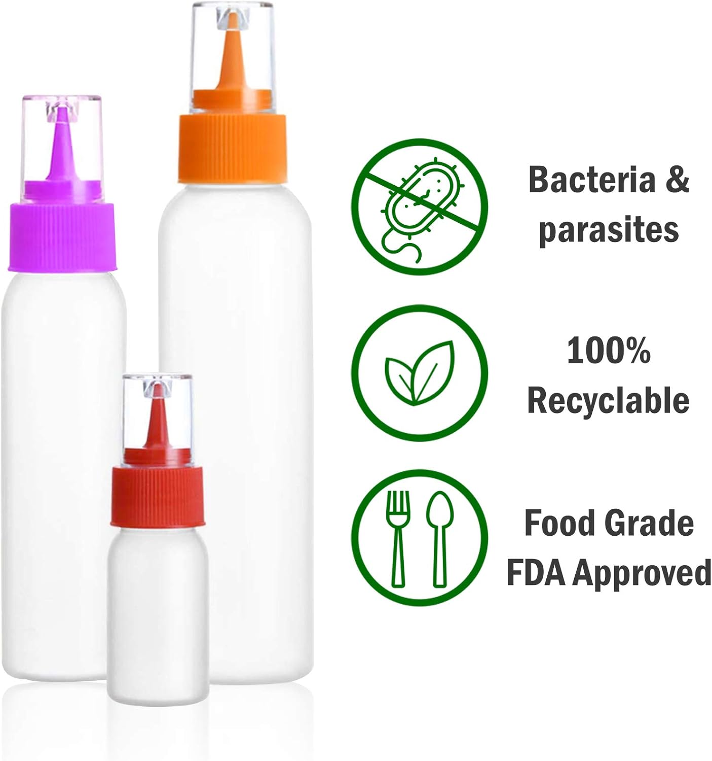 HAOHAN Squeeze Writer Bottles Set 12pc for Cookie Decorating