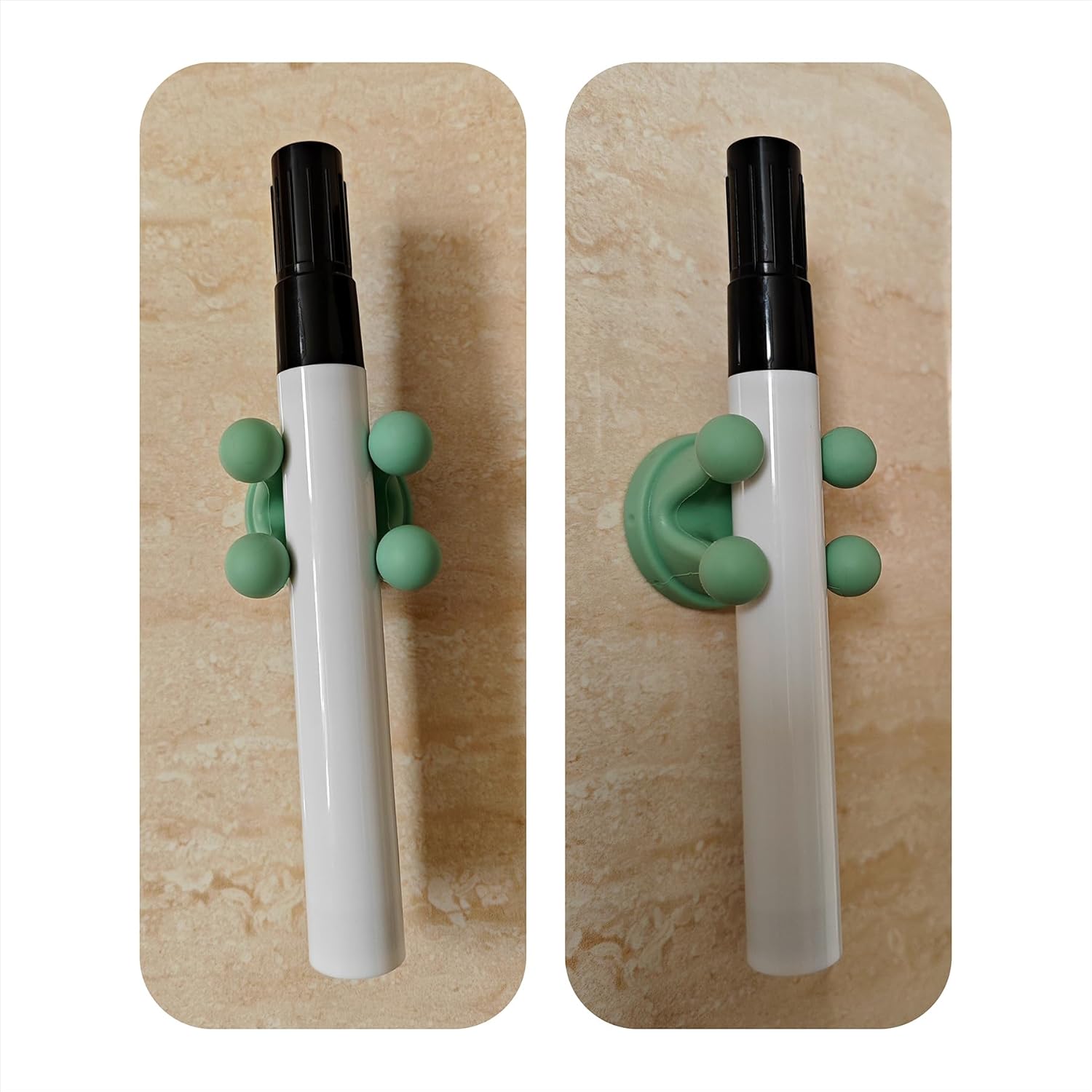 Silicone Sticky Hook 3 Pcs - Crown-Shaped Green