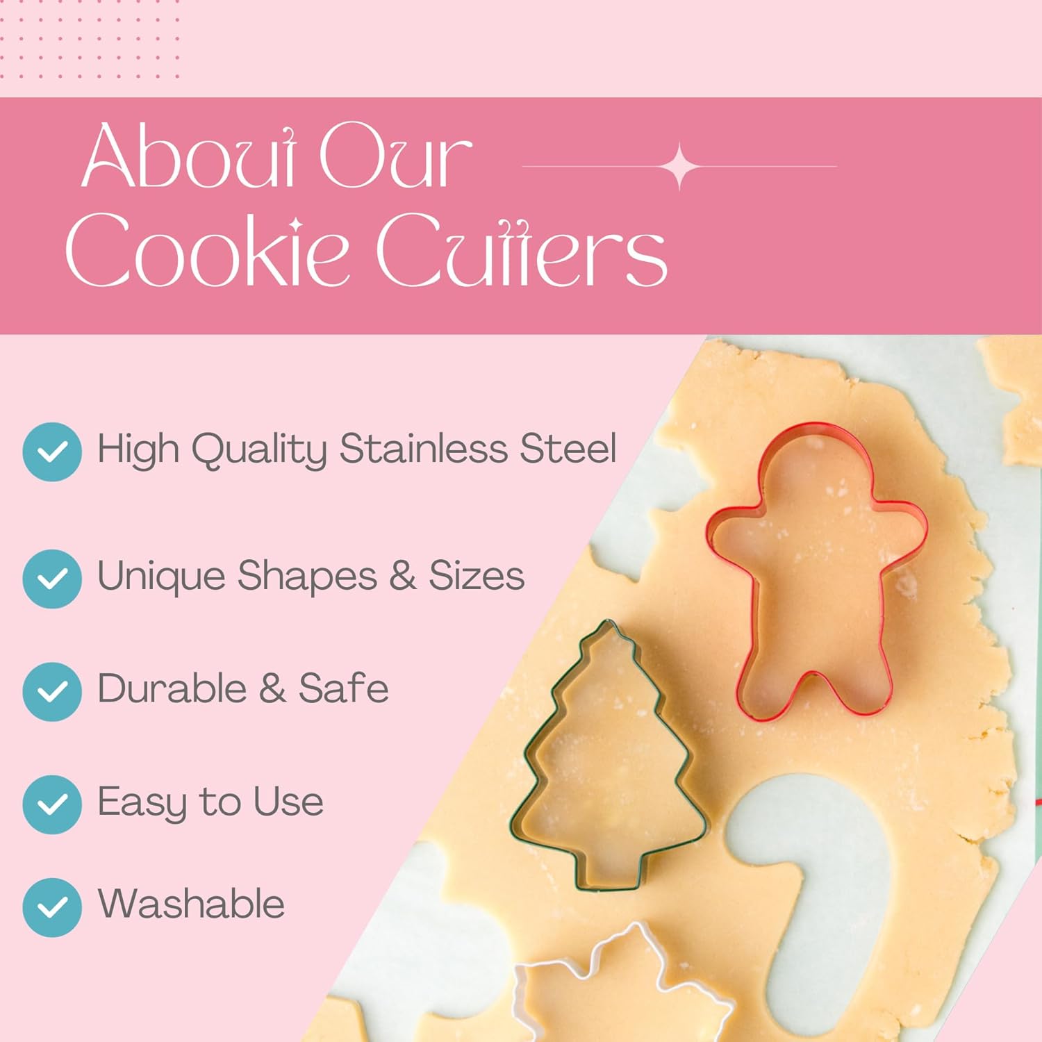 Cookie Cutter Kingdom Christmas Snowflake Cookie Cutter Set