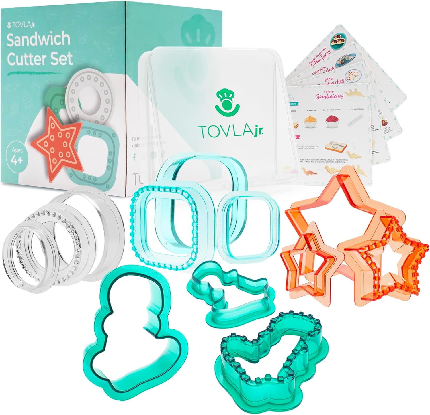 Tovla Jr Sandwich Cutter and Sealer Set for Kids