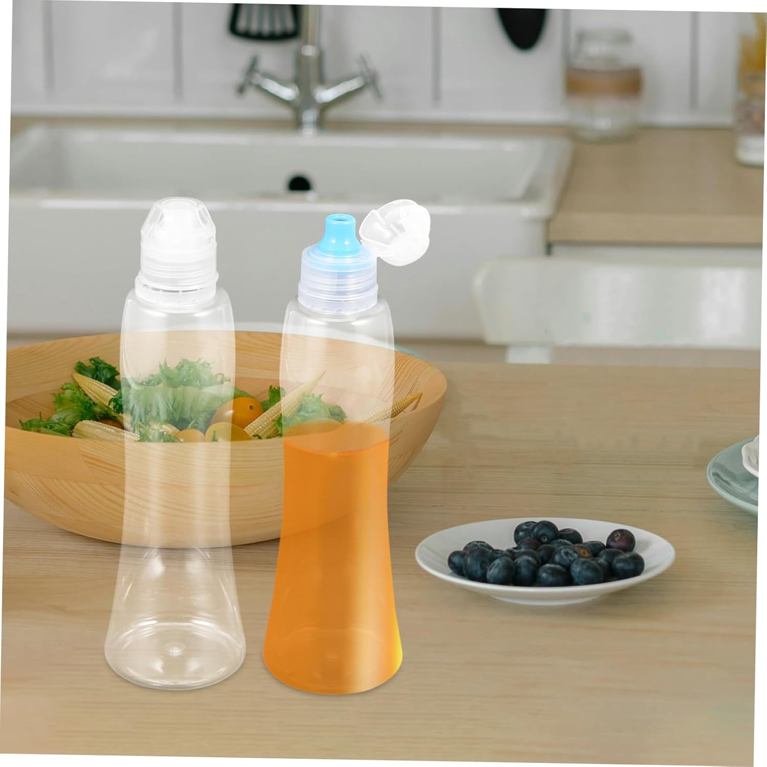 CHILDWEET 12 Pcs Honey Bottles Squeeze Condiment Jars