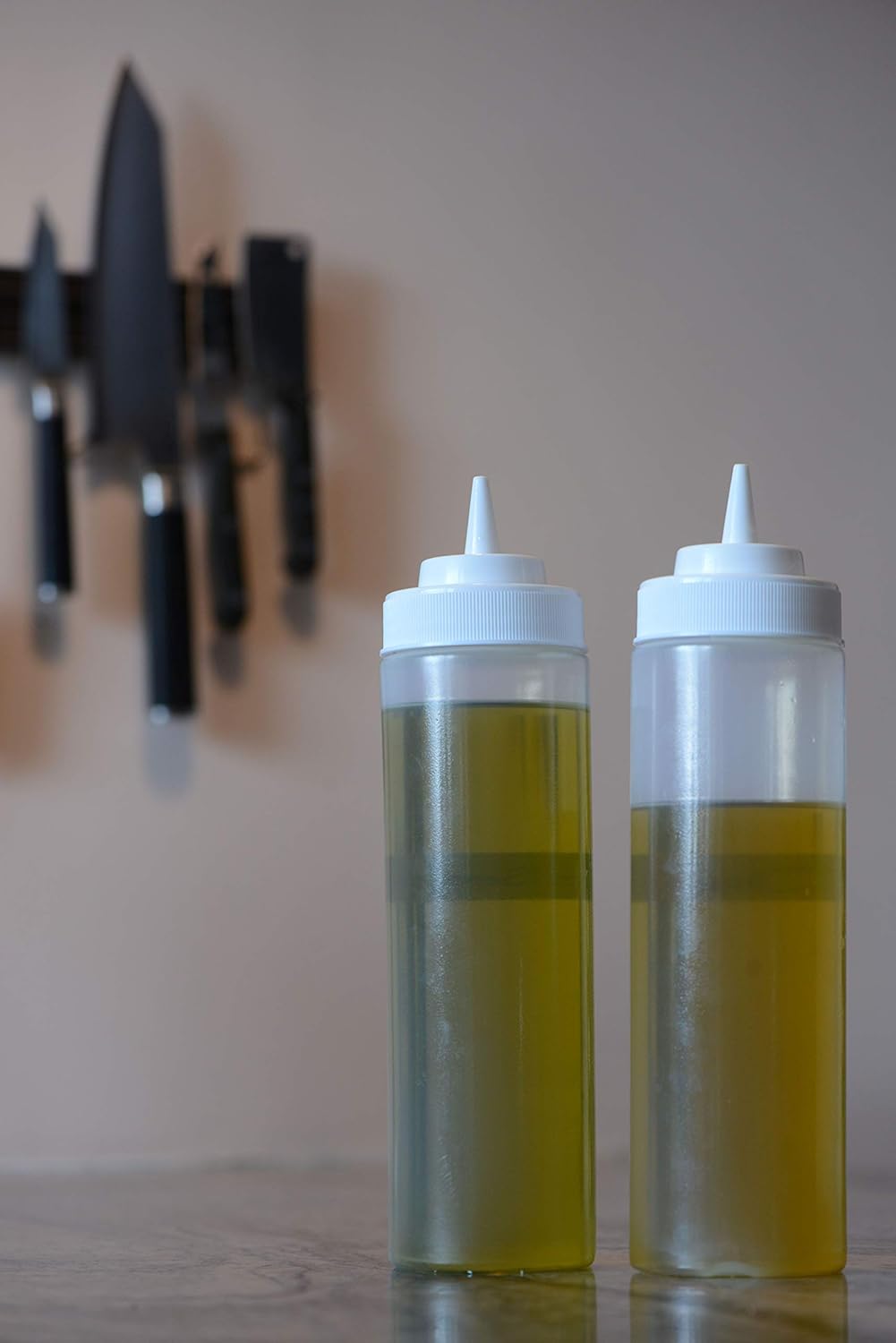 24 Oz BPA Free Condiment Squeeze Bottles 18 Count