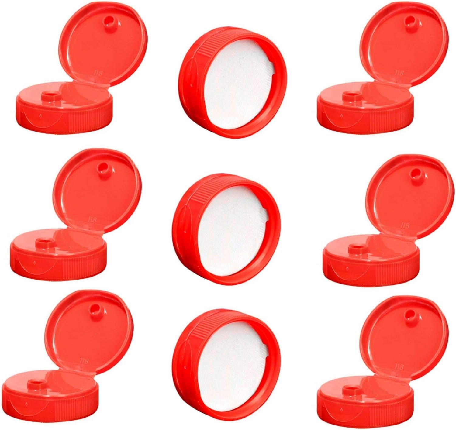 kelkaa 38mm 400 Thread Condiment Squeeze Bottle Caps Pack of 12