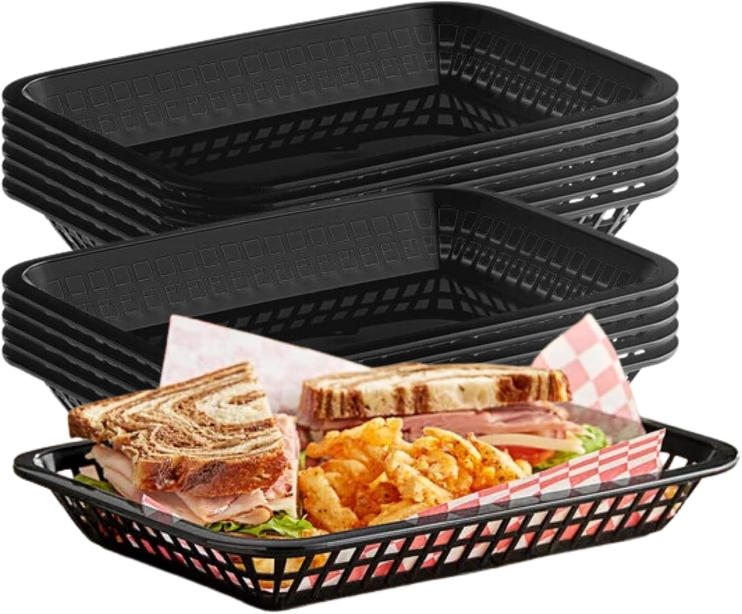 TableCraft C1079BK Cash and Carry Grande Basket Pack of 12