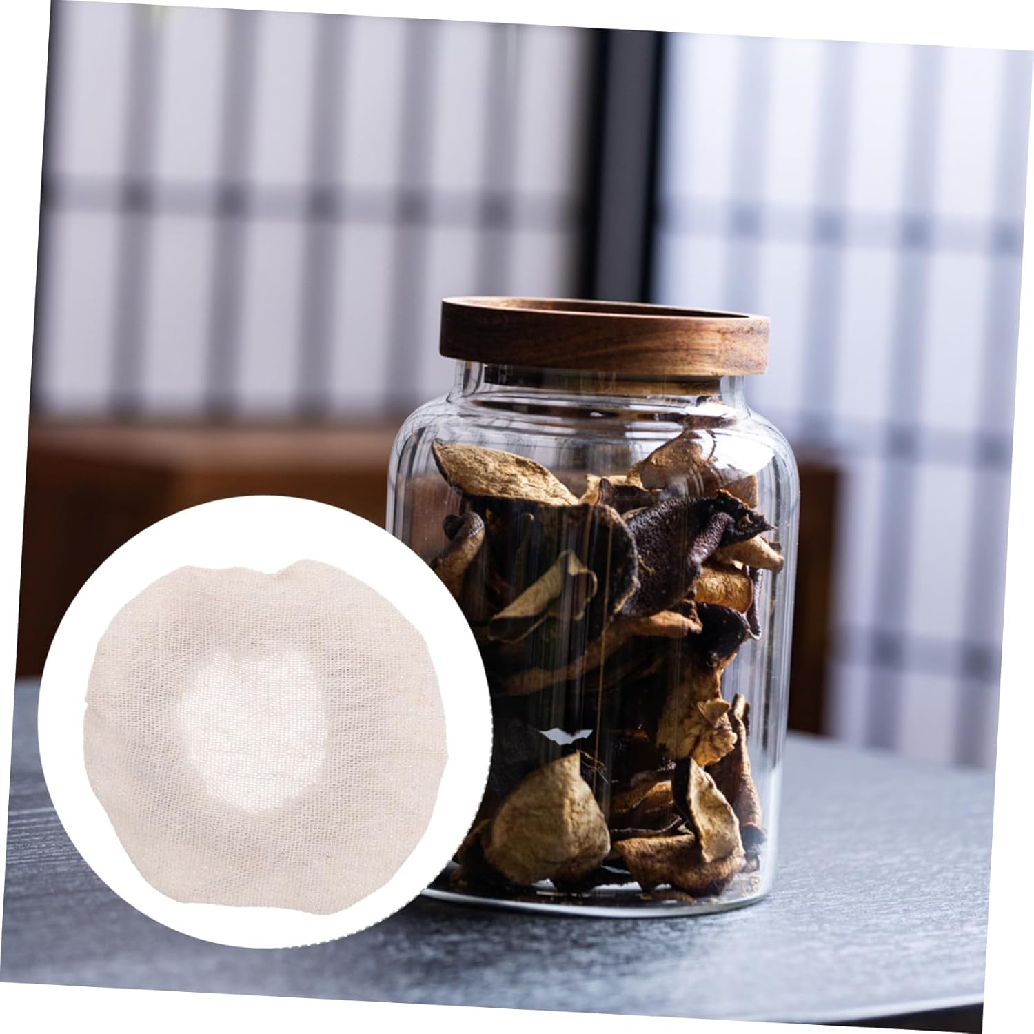 Mikinona Storage Jar Cloth Lid Replacement for Canning and Preserving