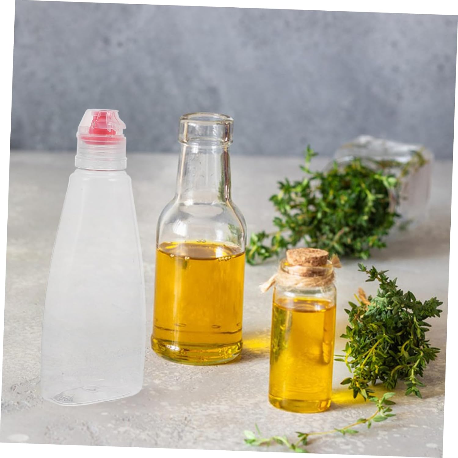 Anneome Mini Travel Honey Bottles 400g Reusable Condiment Squeeze Bottles