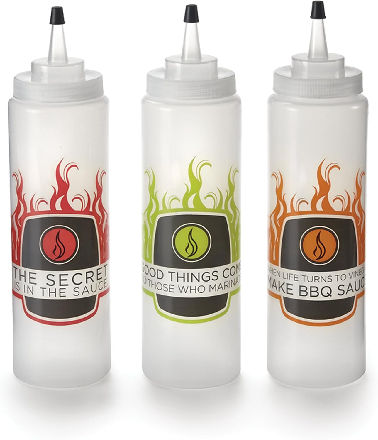 Outset 76186 Condiment Squirt Bottles Set of 3
