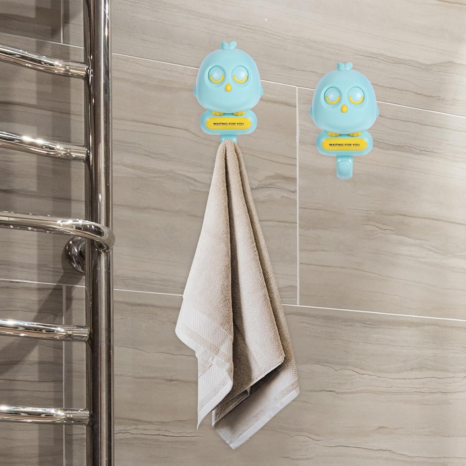 Unomor Cute Cartoon Bird Wall Hook No Drill