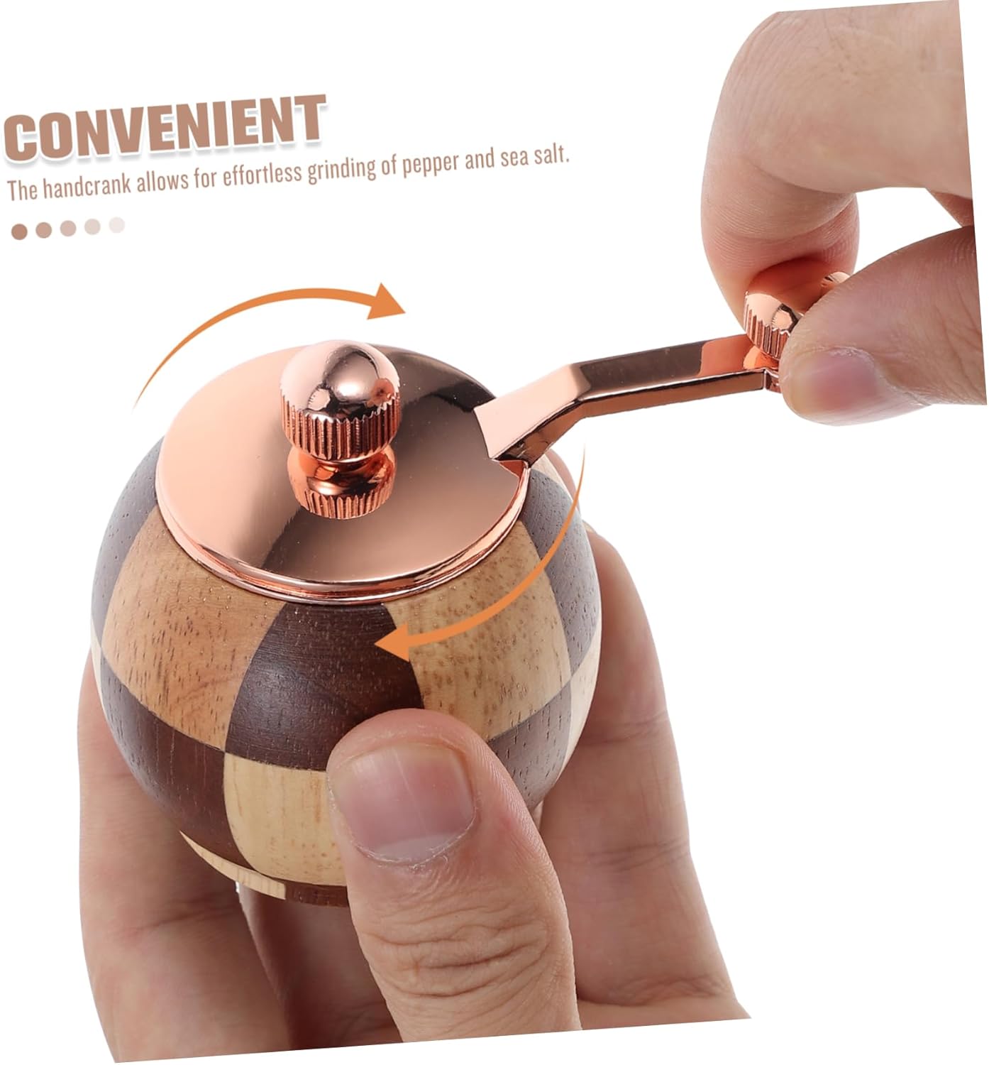 Mikinona Modern Wooden Pepper Grinder Set