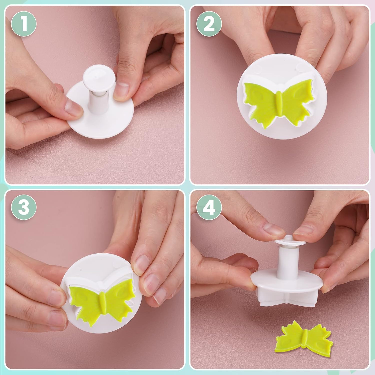 NUOMI Cookie Mold Presses Mooncake Mold Fondant Stamps Set of 33