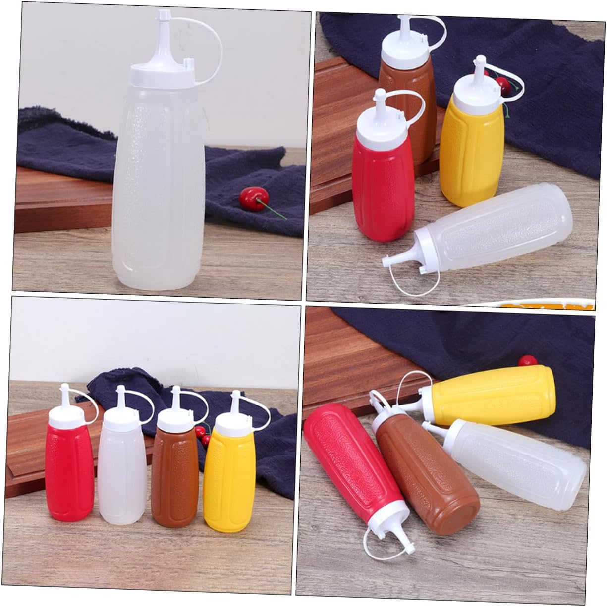 GRIRIW Jam Squeeze Bottle Lid for Condiments Salad Dressing