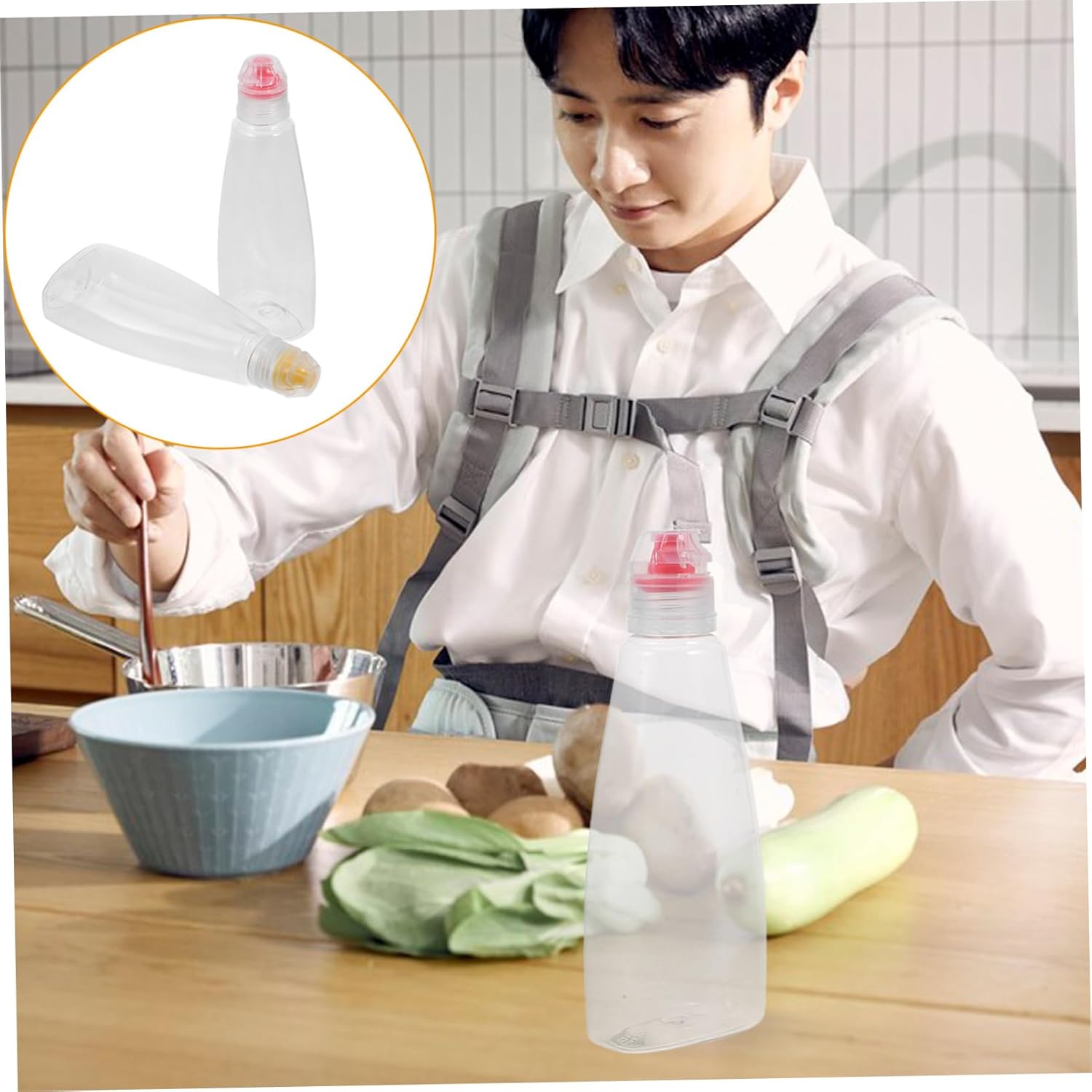 ULTECHNOVO Compact Condiment Squeeze Bottles Set