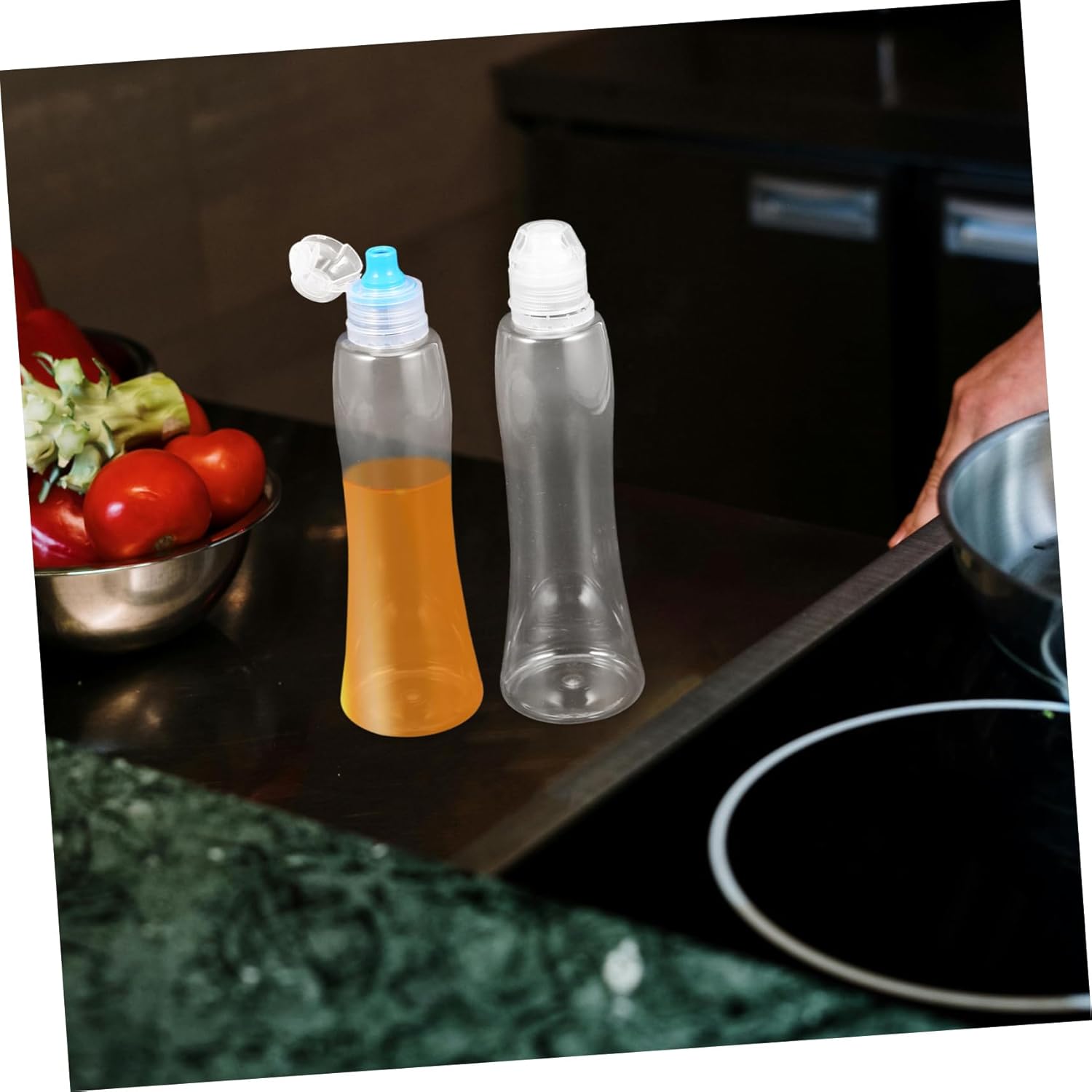 Gatuida 4 Pack Mini Condiment Squeeze Bottles