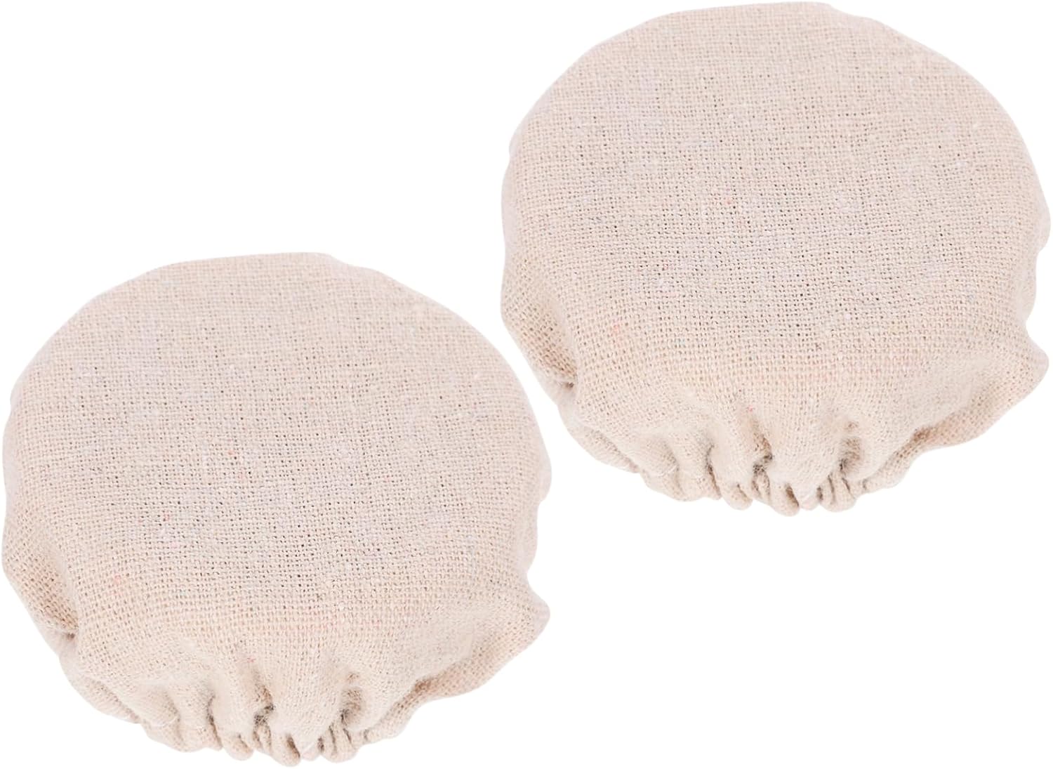 STOBAZA 2pcs Reusable Glass Jar Covers