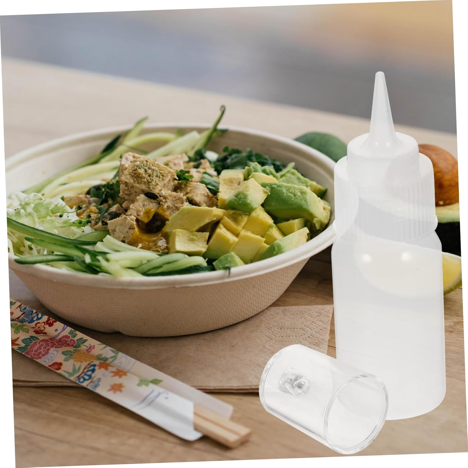 HOLIDYOYO 2pcs 30ml Condiment Squeeze Bottles