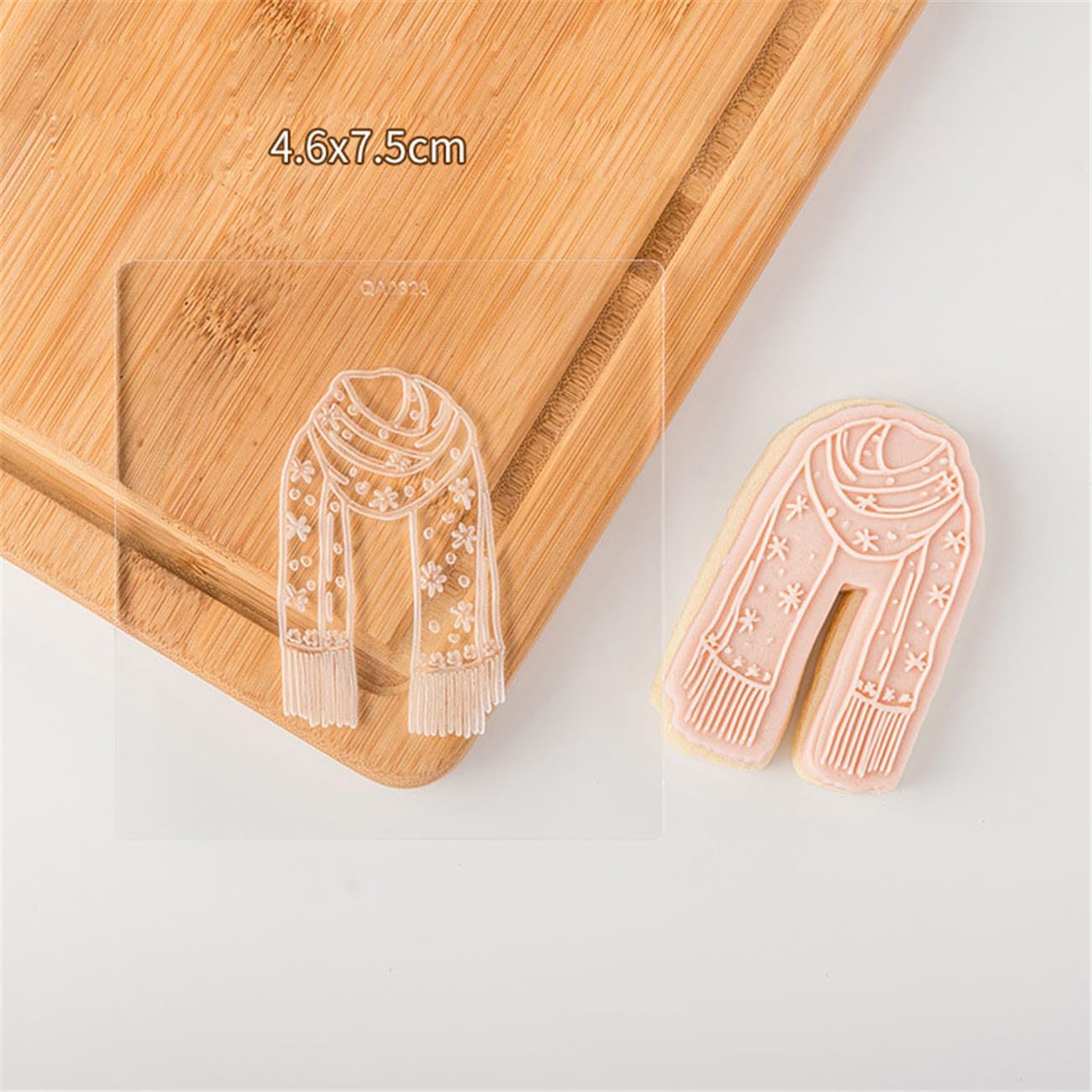4PCS Plaque Frame Fondant Stamp Cookie Cutter Set for Baking and Crafting