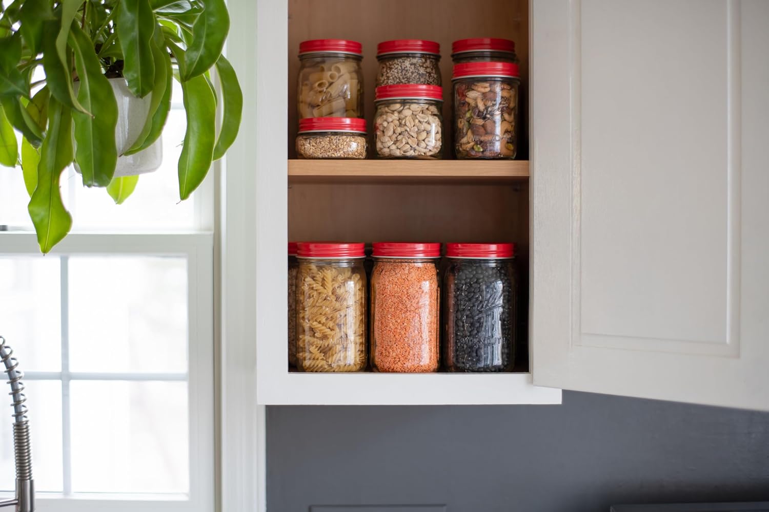 AllSpice Narrow Mouth Aluminum Mason Jar Lids 12-Pack Red 1