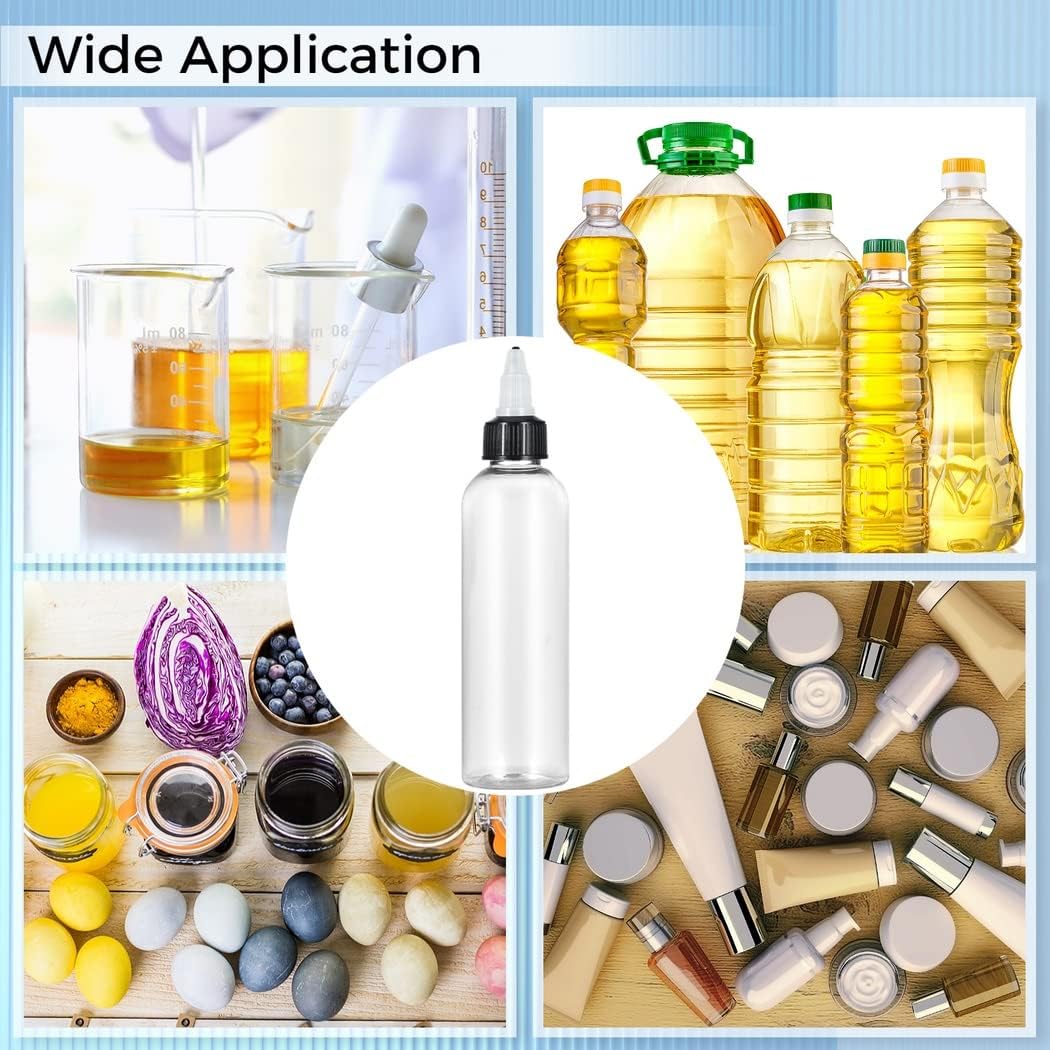 64pcs 4oz Condiment Squeeze Bottles Set