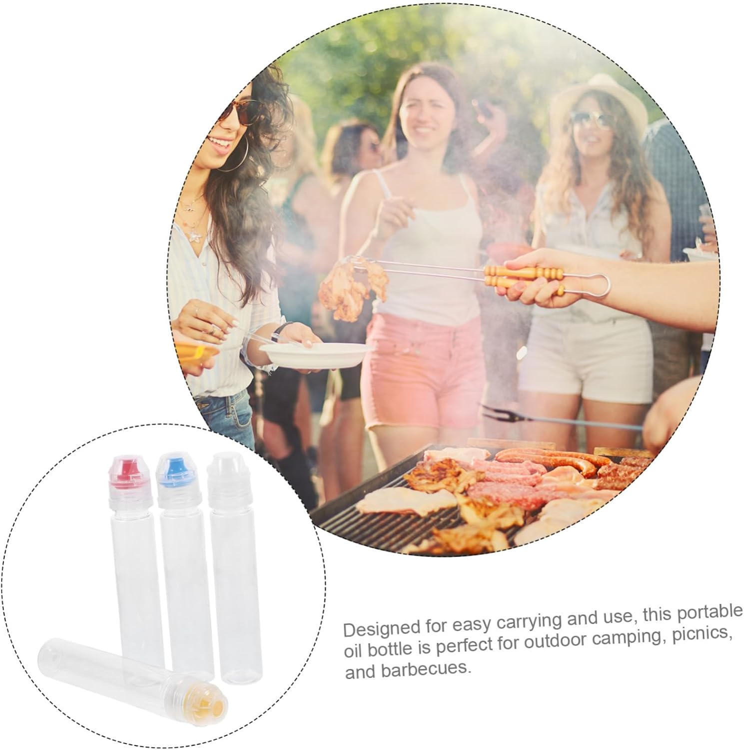 Anneome 12 Pcs Mini Squeeze Bottle Set