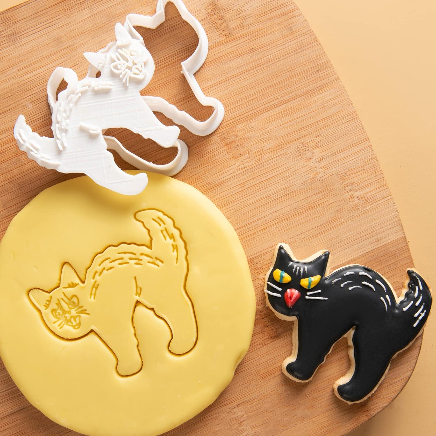 Flycalf Halloween Cookie Cutter Set 16PCS Food Grade PLA