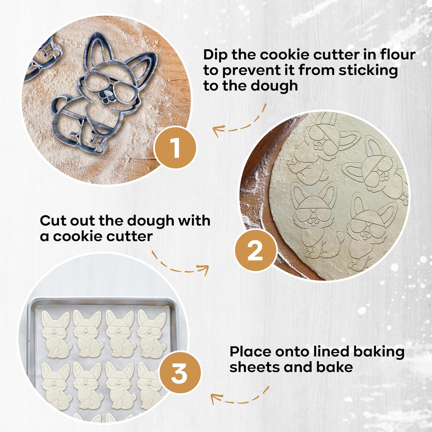 MOOSE GOODS Corgi Cookie Cutters Set of 4 1