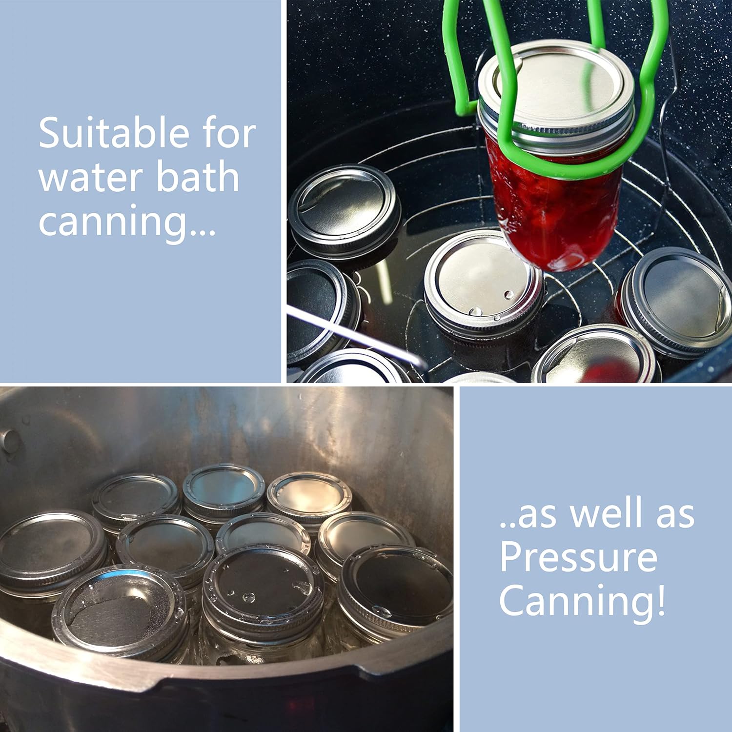 Topbooc 150-Count Regular Mouth Canning Lids Set 1