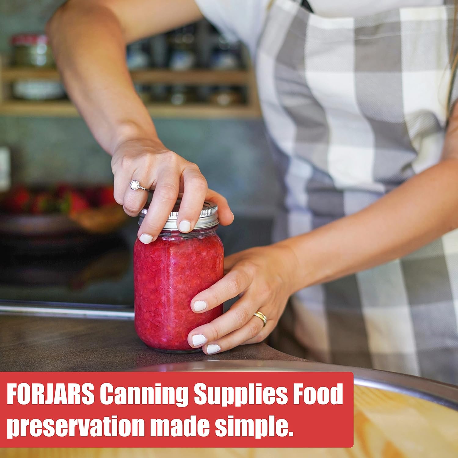 FORJARS Canning Lids and Rings 96 Pcs48 Sets