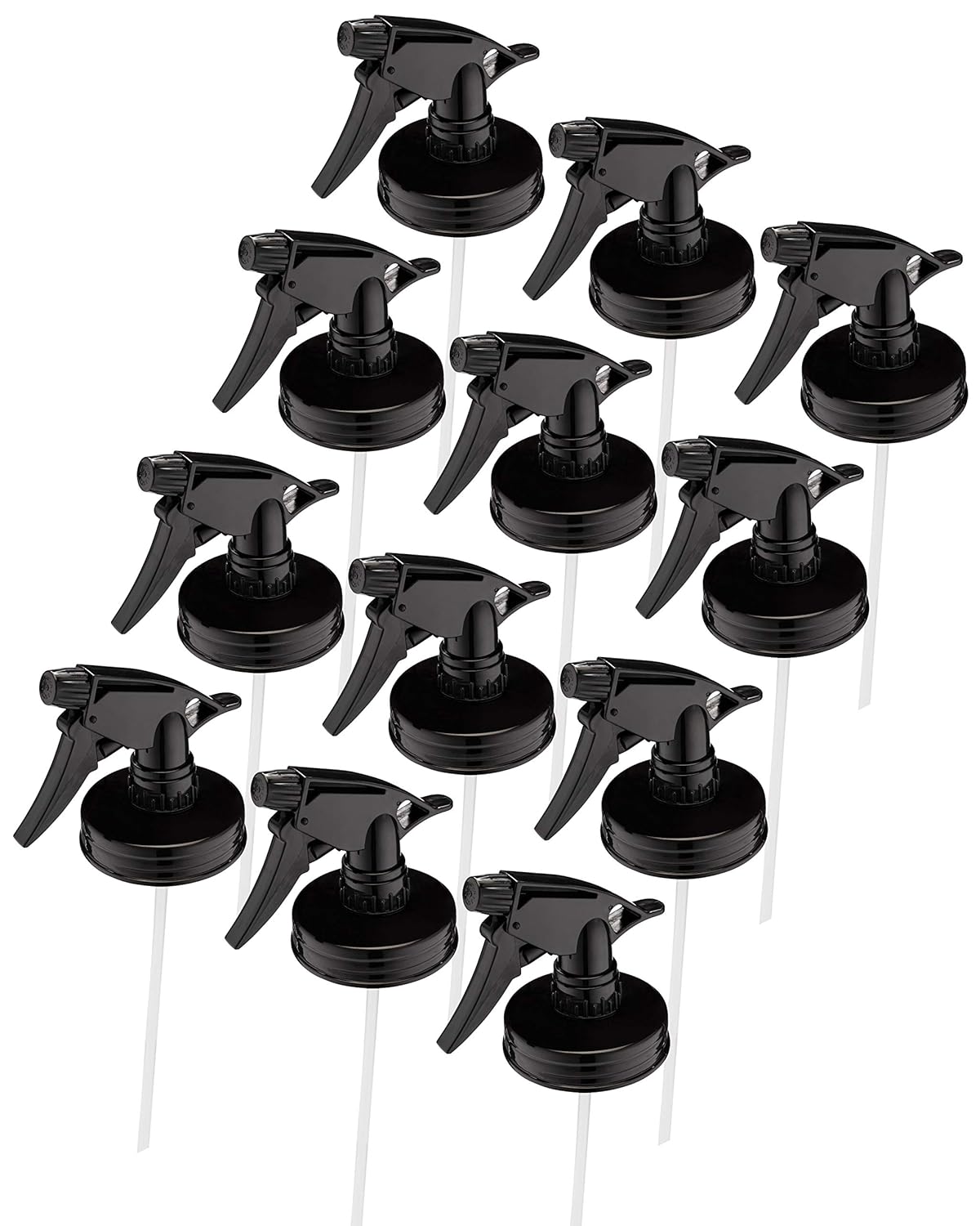 Jarmazing Mason Jar Sprayer Lids 12 Pack Black 1