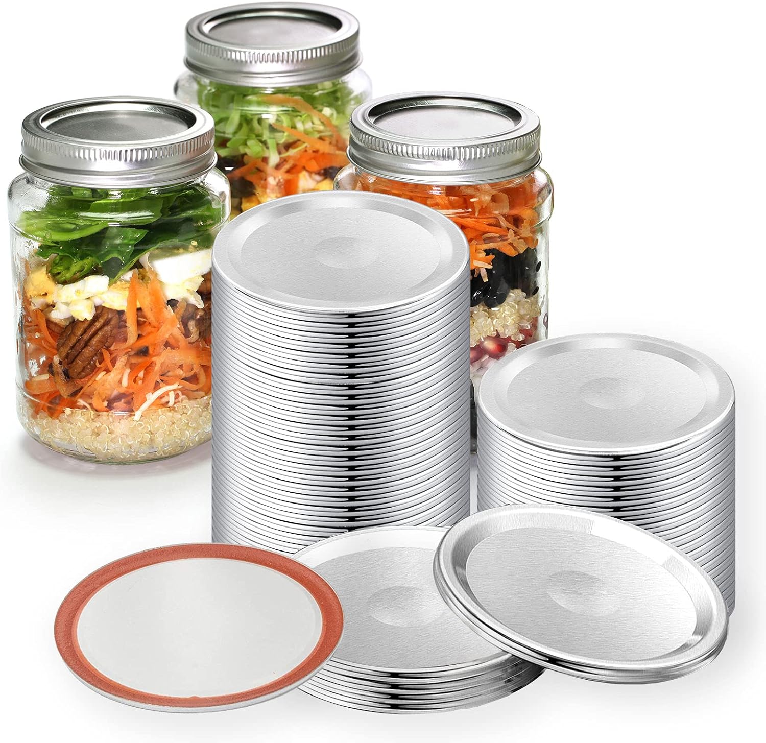 BenRain 100 Count Regular Mouth Canning Lids