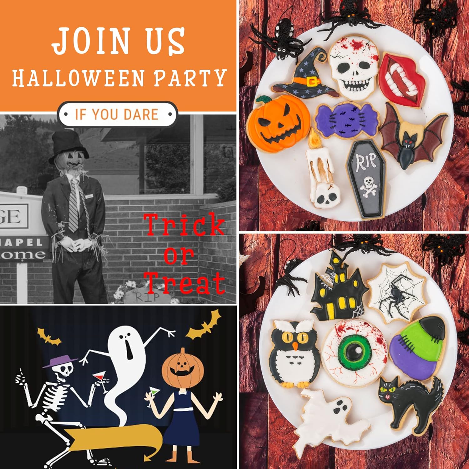 Flycalf Halloween Cookie Cutter Set 16PCS Food Grade PLA