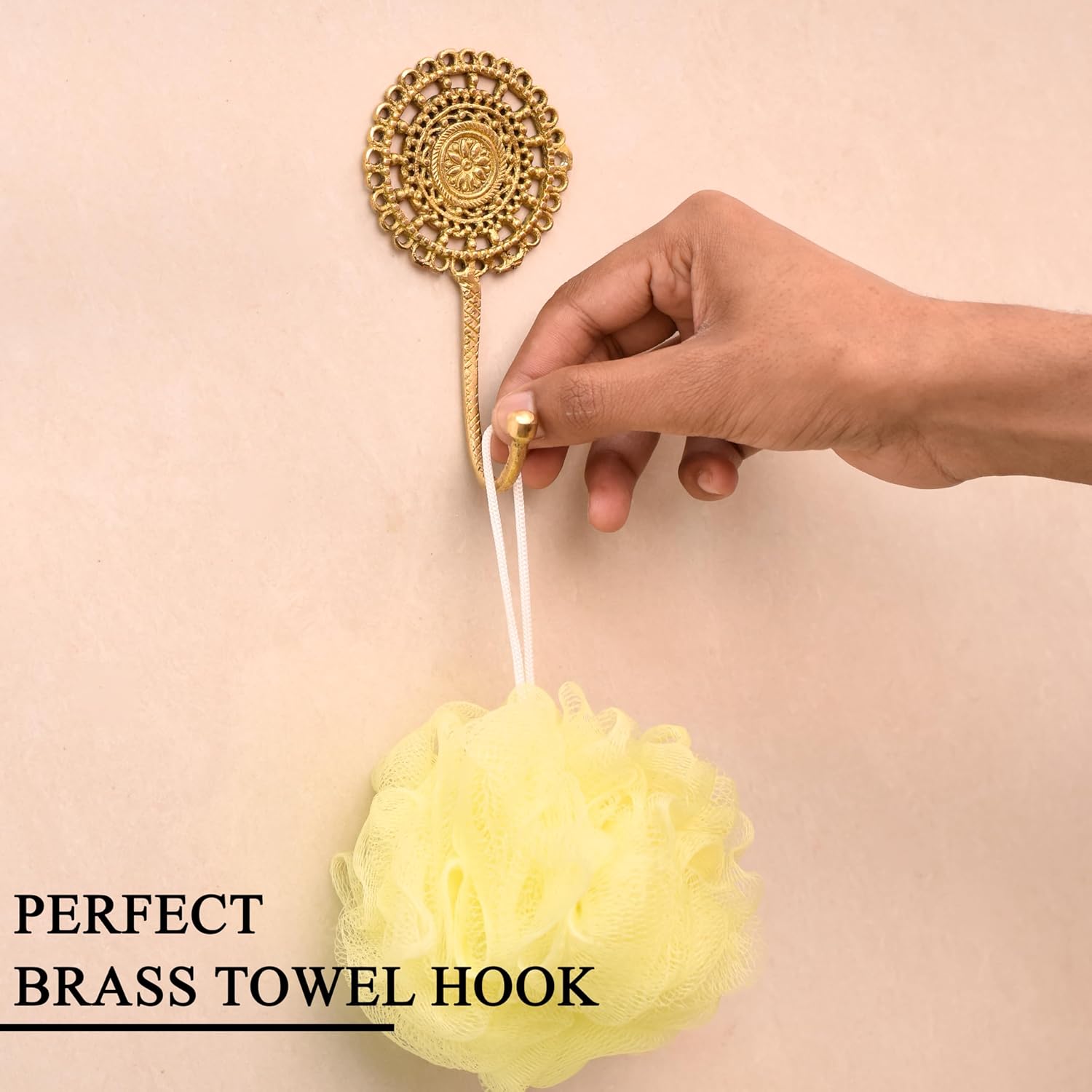 Indian Shelf Gold Wall Hooks - Boho Style Coat Rack