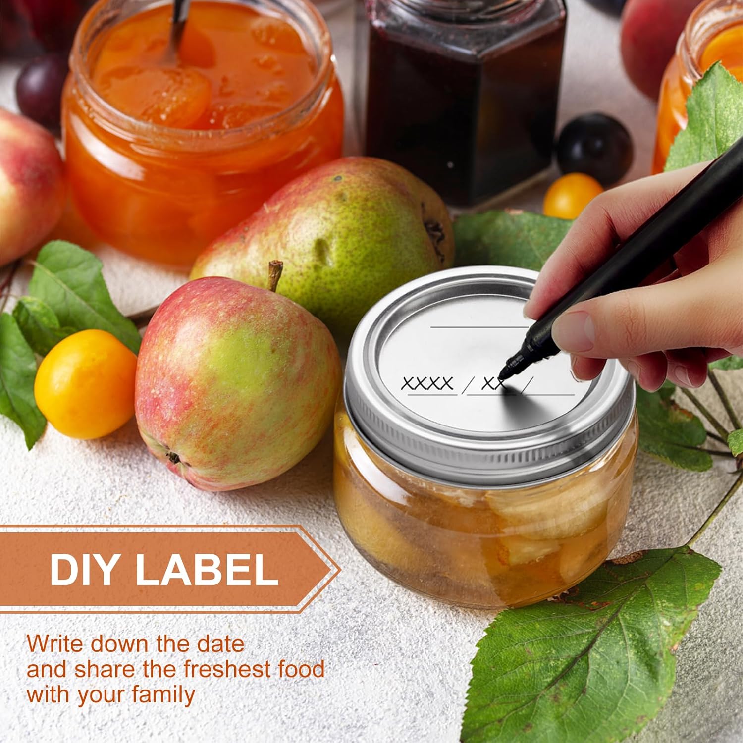 100PCS Mason Canning Lids for 276in Kerr Ball Jars