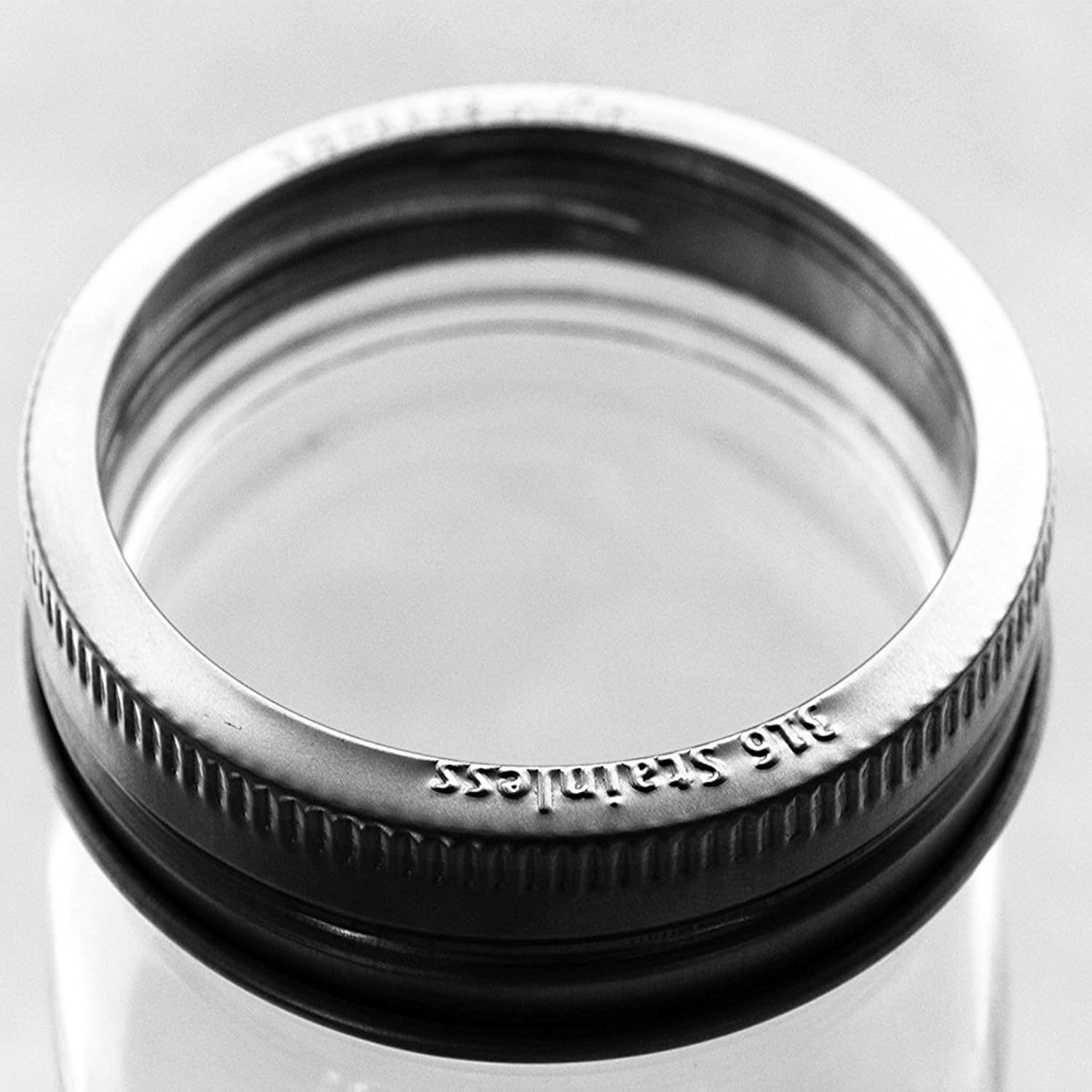 Trellis Co Stamped Stainless Steel Canning Jar Bands 6 Pack