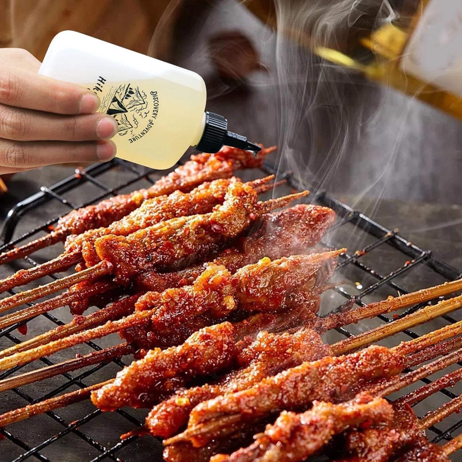 Condiment Squeeze Bottles - 120ml Leak-Proof Oil Jar for Outdoor Use