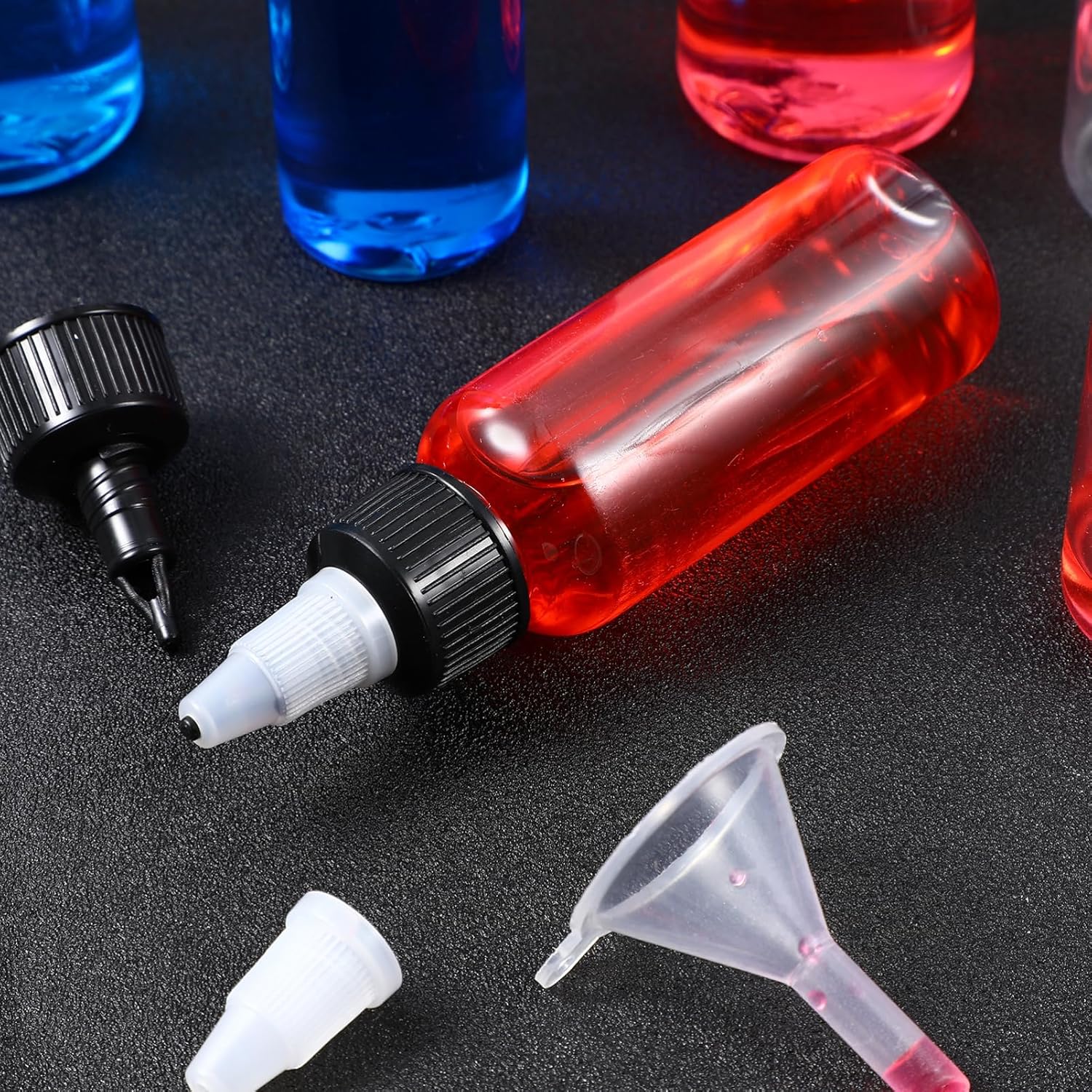12 Pack Reusable Squeeze Bottles for Condiments