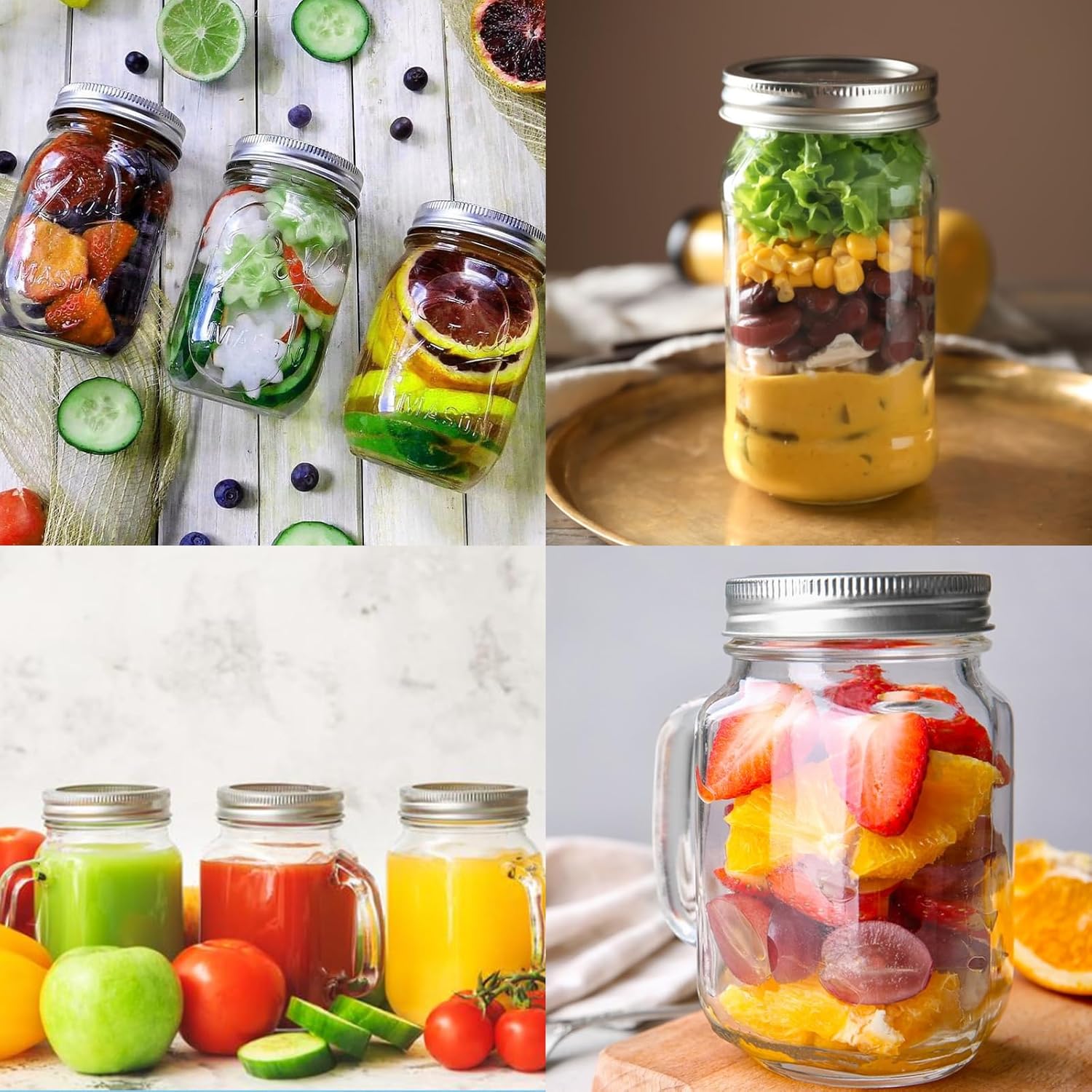200 PCS Reusable Canning Jar Lids with Airtight Seal