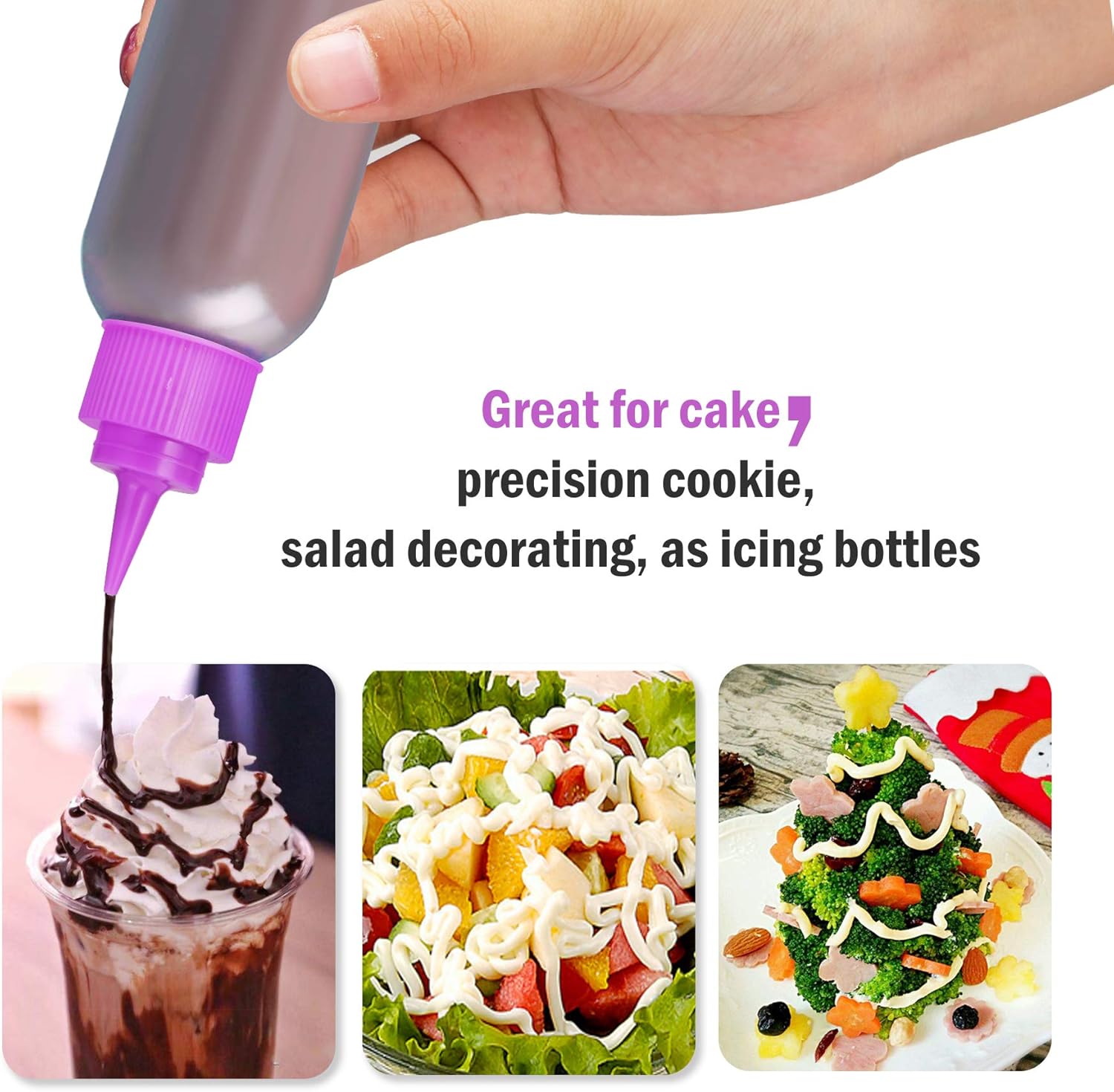 HAOHAN Squeeze Writer Bottles Set 12pc for Cookie Decorating