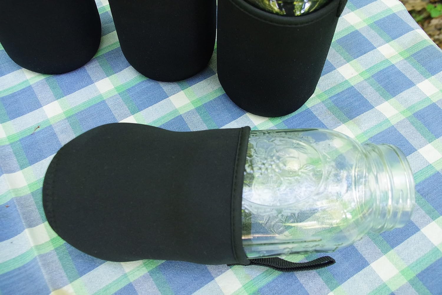 Masun Mason Jar Drinking Lids With Sleeves 2 Pack 1