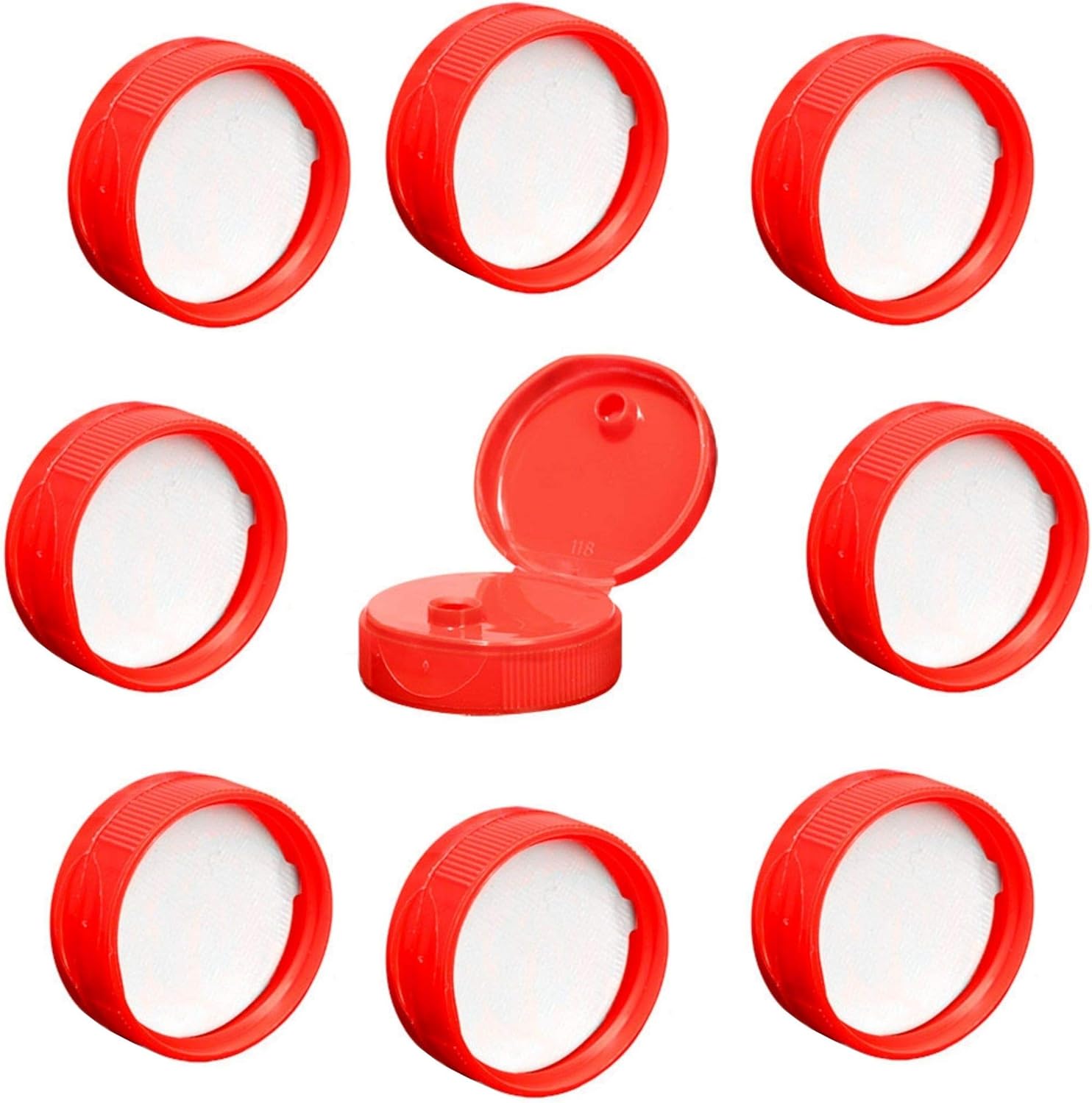 kelkaa 38mm 400 Thread Condiment Squeeze Bottle Caps Pack of 12