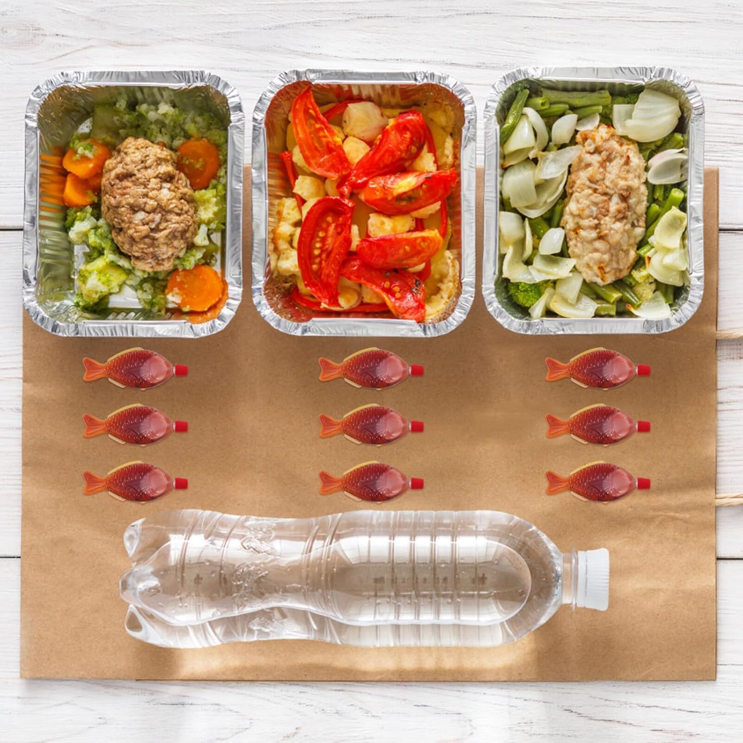 Zerodeko 100 PCS Condiment Squeeze Bottles