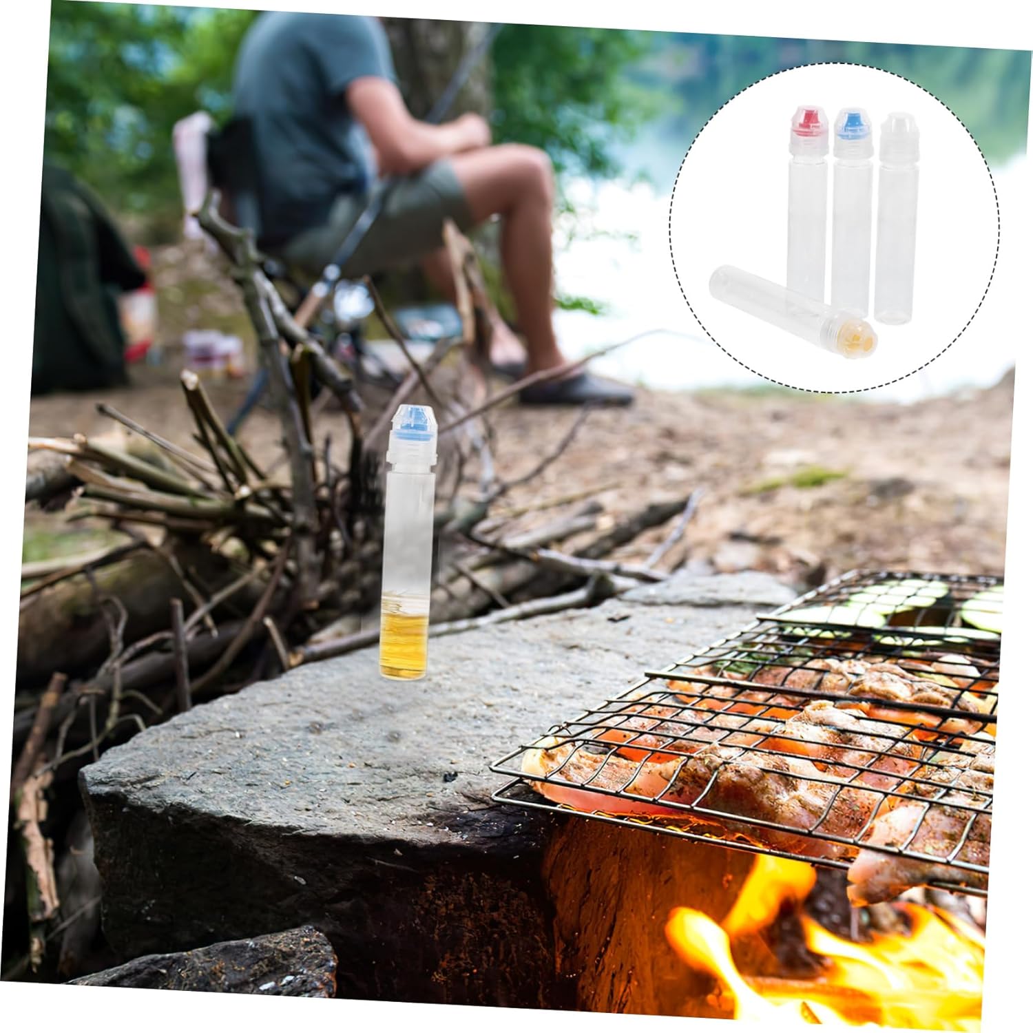 PLAFOPE Mini Refillable Honey Dispenser Squeeze Bottles