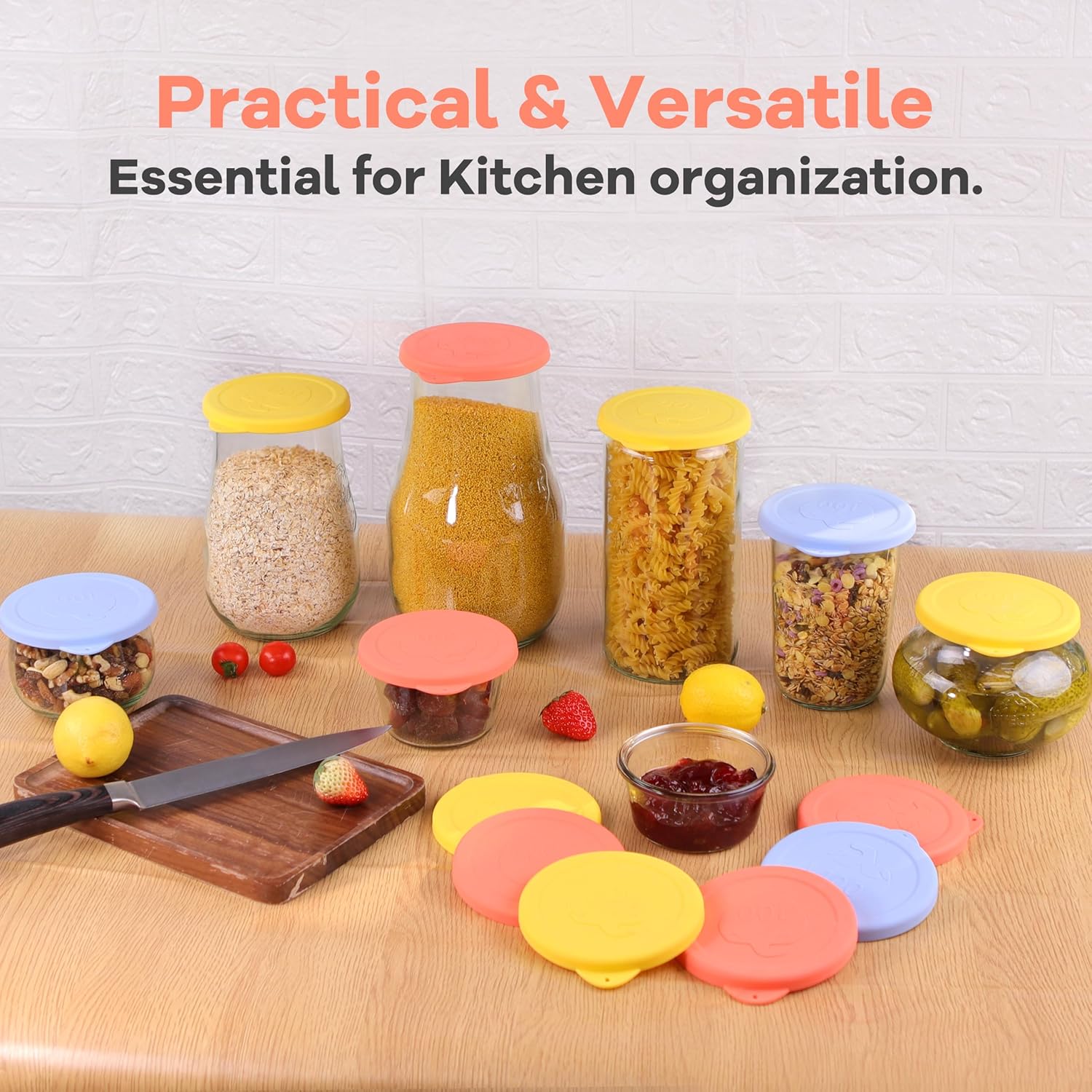 Purekra 100mm Silicone Lids for Weck Jars 2 Pack