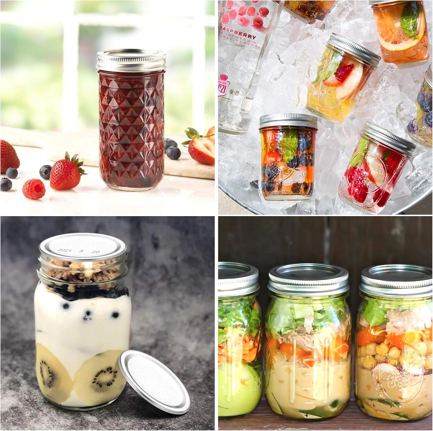Topbooc 150-Count Regular Mouth Canning Lids Set 1
